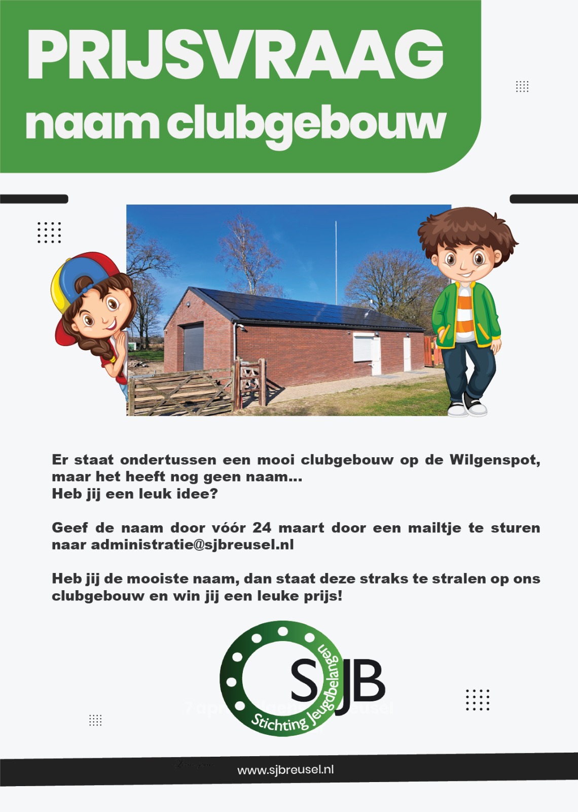 Je bekijkt nu Prijsvraag naam clubgebouw